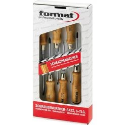 FORMAT SchraubendreherSatz 6 Teilig Holzh. PZ