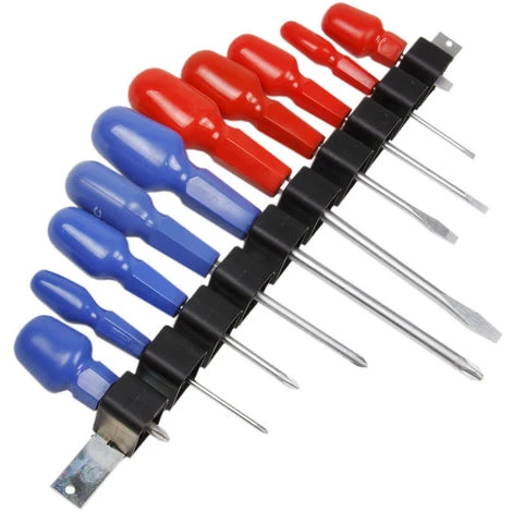 TOYA 10 Tlg Schraubendreher-Satz + Wandhalterung – Bild 3