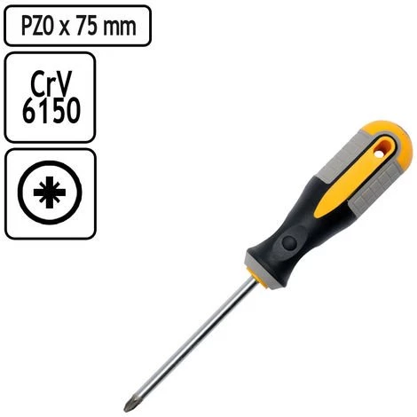 TOYA Pozidriv Schraubenzieher PZ0 X 75 Mm Magnetisch – Bild 2