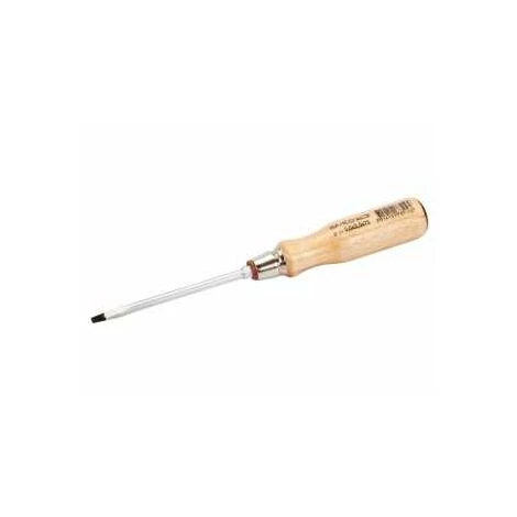 Bahco Schraubendreher Für Schlitzschrauben Mit Holzgriff, 1,2 mm X 6,5 mm X 125 mm