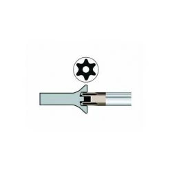BahcoFIT TORX-Schraubendreher, Manipulationssicher Mit Gummigriff, TR10 X 75 mm