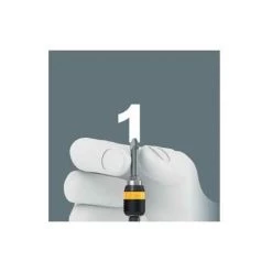 Wera Serie 7400 ESD Kraftform Voreingestellte, Einstellbare Drehmomentschraubendreher (0,1-1,2 Nm) Mit Rapidaptor Schnellwechselfutter 7452 ESD, 0.9 N