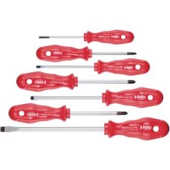 Felo Schraubendreher Satz, 1-Komponenten-Griff, 7-tlg SL, PZ, PH