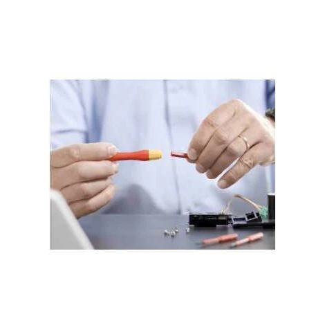 Wiha Schraubendreher Mit Bithalter Set SoftFinish SlimVario Electric 4-tlg. Mit SlimBits (43449)