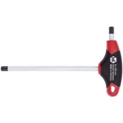 HAFU Sechskant Stiftschlüssel 2K T-Griff Mit Seitenabtrieb 4,0 Mm Länge 125 Mm
