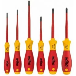 WIHA SoftFinish® Electric SlimFix Schlitz/Phillihps/Xeno PZ Schraubendrehersatz. 6- T 38362