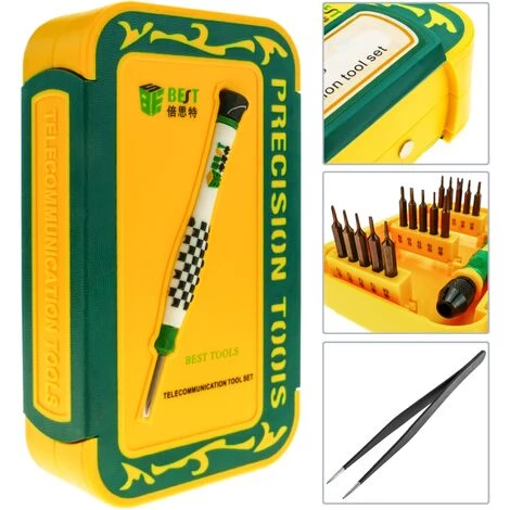 Best - Werkzeugsatz Und Präzisionsschraubendreher Für Elektronische Geräte 21 Stück – Bild 2