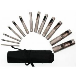 MISO TOOLS 13 Tlg. Set Locheisen Durchmesser 3 - 22 Mm