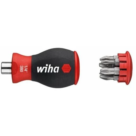 WIHA Mini-Schraubendreher Mit 6 Bits Im Griff PH 1.2.3