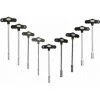 MS WARENVERTRIEB 9 Tlg Set Steckschlüssel SW 6-14 Mm 230 Mm Mit T-Griff CrV