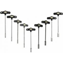 MS WARENVERTRIEB 9 Tlg Set Steckschlüssel SW 6-14 Mm 230 Mm Mit T-Griff CrV