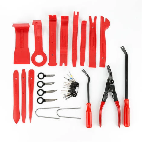 WYCTIN Türverkleidung Zierleistenkeile-Set 22 Tlg - Verschiedene Formen - Fahrzeug Innen-Verkleidung Demontage Mit Nylon - Werkzeug Rolltasche – Bild 3