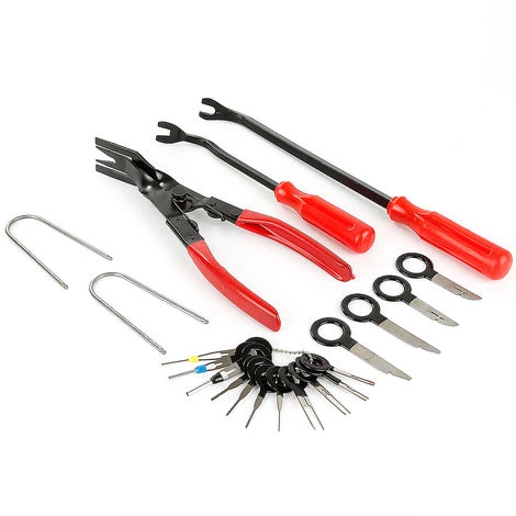 WYCTIN Türverkleidung Zierleistenkeile-Set 22 Tlg - Verschiedene Formen - Fahrzeug Innen-Verkleidung Demontage Mit Nylon - Werkzeug Rolltasche – Bild 4