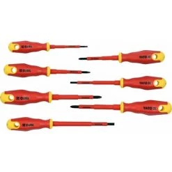 Schraubendreher Satz, 1000V, Isoliert, 7 Stck. Yato YT-2828