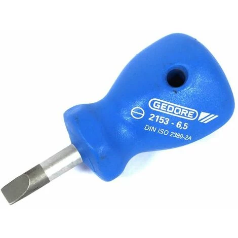 ESTEXO Gedore Schraubendreher-Satz 6-tlg Kurz Kreuz-schlitz Schraubenzieher Schlitz Set – Bild 3