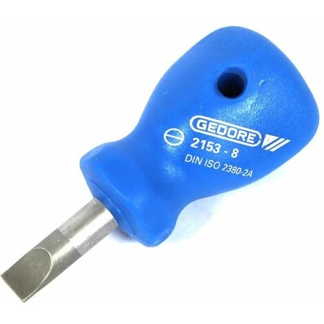 ESTEXO Gedore Schraubendreher-Satz 6-tlg Kurz Kreuz-schlitz Schraubenzieher Schlitz Set – Bild 4