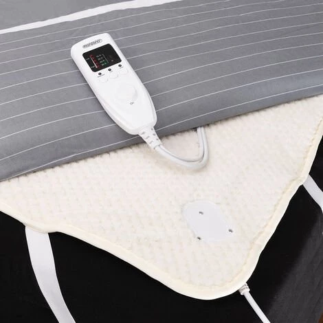 DEUBA Wärmeunterbett Heizdecke 150 X 80cm Fleeceheizdecke Heizmatte Wärmedecke 60W Bett – Bild 4