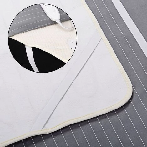 DEUBA Wärmeunterbett Heizdecke 150 X 80cm Fleeceheizdecke Heizmatte Wärmedecke 60W Bett – Bild 5