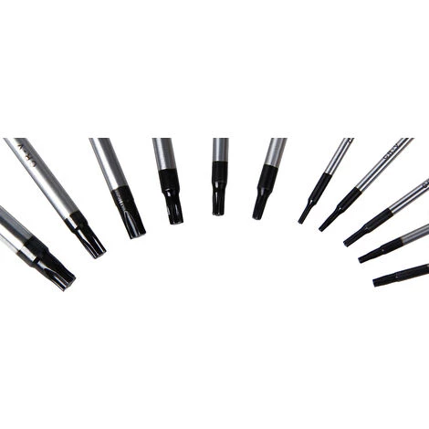 Deuba Schraubendreher Torx 11 Tlg. CV-Stahl Stirnloch Werkstatt KFZ Werkzeug Schraubendrehersatz Schraubenzieher Set – Bild 5