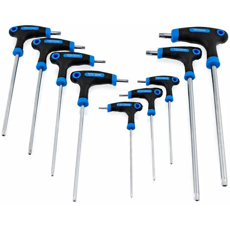 BITUXX 20 Tlg. Innen Inbus Und Torx T Schraubendreher Set Steckschlüsselsatz Schraubenzieher Quergriff 2-10 Mm T10 - T50 Satz Set – Bild 2