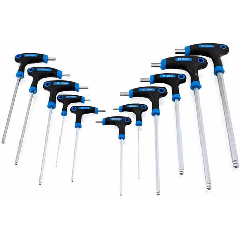 BITUXX 20 Tlg. Innen Inbus Und Torx T Schraubendreher Set Steckschlüsselsatz Schraubenzieher Quergriff 2-10 Mm T10 - T50 Satz Set – Bild 3