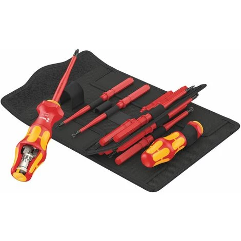 WERA Kraftform Kompakt Turbo I 1, Bit-Set 16-teilig