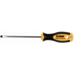 IRONSIDE Werkstattschraubendreher FL.5,5 X 125 Mm 2-Komponenten-Griff Chrom-Vanadium-Stahl