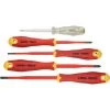 Felo Schraubendreher Satz VDE, E-Slim ERGONIC, Mit Spannungsprüfer 5-tlg SL, PH