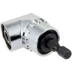 ASUPERMALL 105 Grad-Winkel Verlangerung Rechtwinklig Quick Change-Treiber Drilling Verlangerung Schaft Schraubendreher Magnetic 1/4 Zoll Hex-Bohrer Schraubendreher-Einsatz-Halter Adapter Sleeve