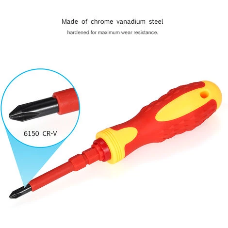 ASUPERMALL Von Isole Schraubendreher-Set 500V, Kit-Reparatur-Werkzeuge Arbeits Electric, 5Pcs – Bild 2