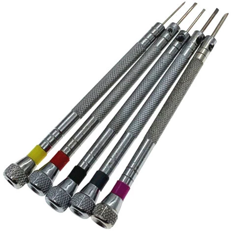 ASUPERMALL 5-teiliger Mini-Schraubendreher Mit 5-teiligem Kopf Schraubendreher-Set Demontage Reparaturwerkzeuge Fur Mobiltelefon / Handy / Uhr – Bild 5