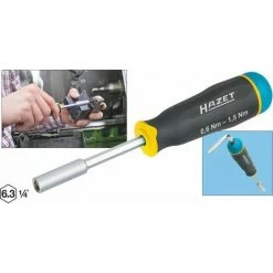 Hazet Drehmoment-Schraubendreher - Toleranz: 10% - Sechskant Hohl 6,3 (1/4 Zoll) - Nm Min-max: 0.6 - 1.5 - Anzahl Werkzeuge: 3 - 6001-1.5/3