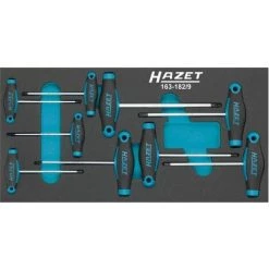 Hazet Schraubendreher-Satz Mit T-Griff - Innen TORX Profil - Anzahl Werkzeuge: 9 - 163-182/9