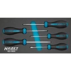 Hazet Schraubendreher-Satz HEXAnamic - Tamper Resistant TORX Profil - Anzahl Werkzeuge: 5 - 163-185/5