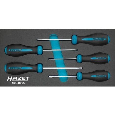 Hazet Schraubendreher-Satz HEXAnamic - Tamper Resistant TORX Profil - Anzahl Werkzeuge: 5 - 163-185/5