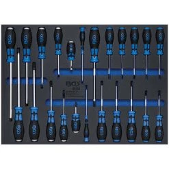 BGS TECHNIC BGS Werkstattwageneinlage 3/3, Schraubendreher-Satz, 23-teilig