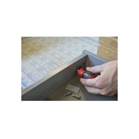 Wiha Schraubendreher Mit Bit Magazin Magnetisch Phillips, Schlitz Mit 6 Bits, Stubby, 1/4 (33738) – Bild 3