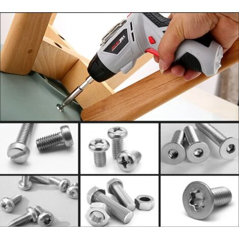 Betterlife Elektro-Schraubendreher-Set 4,8 V Kleiner Wiederaufladbarer Elektro-Schraubendreher-Satz – Bild 3