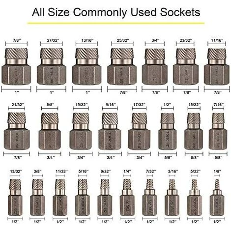 BRIDAY Satz Mit 25 Mehrrilligen Sechskantschraubendrehern Aus Kohlenstoffreichem Stahl – Bild 2