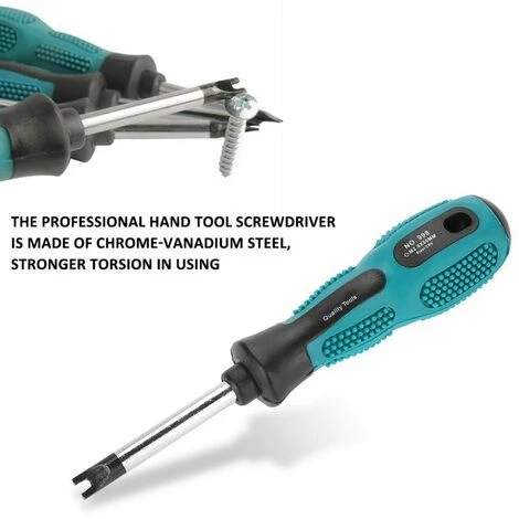 BRIDAY Schraubendreher-Set, U-Gabel-Schraubendreher Typ 4 Stück / Satz U-Gabel-Schraubendreher Magnet-Schraubendreher Schlitz-Schraubendreher Multifunktions-Handwerkzeugsatz CR-V – Bild 3