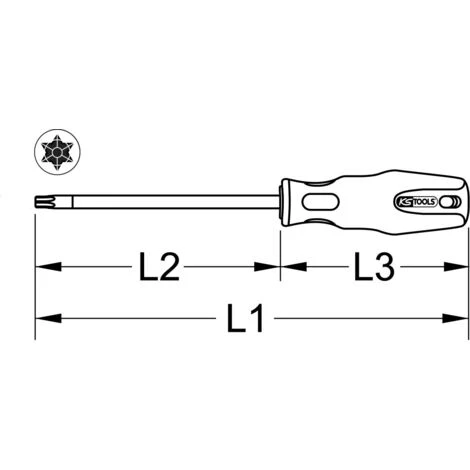 KSTOOLS® KS TOOLS ERGOTORQUEplus Schraubendreher Torx Mit Kugelkopf, T15 – Bild 5