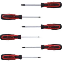 KSTOOLS® KS TOOLS ERGOTORQUEplus Schraubendreher-Satz, 6-tlg, Torx Mit Bohrung