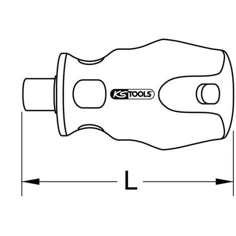 KSTOOLS® KS TOOLS 1/4" ERGOTORQUEplus Bit-Schraubendreher, 63mm – Bild 5