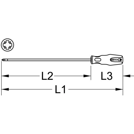 KSTOOLS® KS TOOLS ERGOTORQUEplus Schraubendreher, PZ1, 405mm – Bild 5