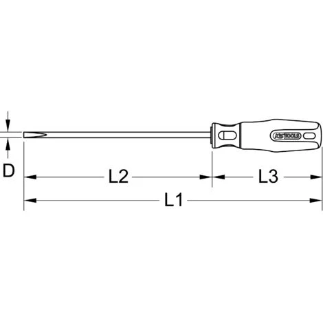KSTOOLS® KS TOOLS BERYLLIUMplus Schraubendreher Schlitz 12x400mm – Bild 2