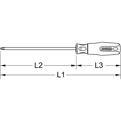 KSTOOLS® KS TOOLS BERYLLIUMplus Schraubendreher Kreuzschlitz PH2, 125 Mm – Bild 2