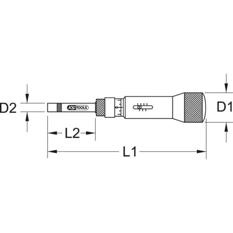 KSTOOLS® KS TOOLS 1/4" ESD Drehmomentschraubendreher Mikrometerskala, 100-500cNm – Bild 5