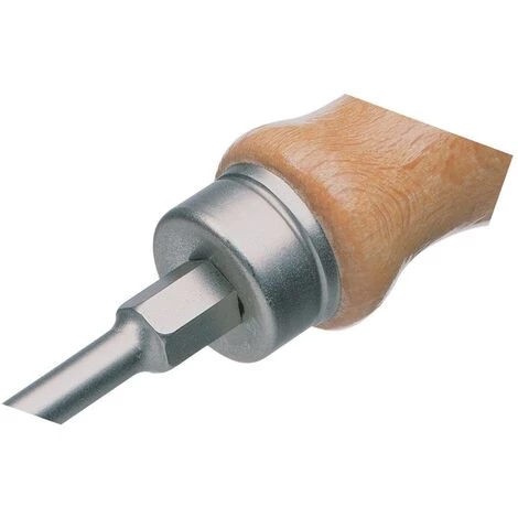 WIHA Schraubendreher 221 Größe PZD 1 Klingenlänge 80 Mm Holzgriff Rundklinge Mit 6-Kant Ansatz – Bild 2