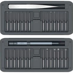 BEARSU Präzisions-Schraubendreher-Set 30-in-1-Werkzeugsatz Für Tragbare Reparaturen Professionelles Magnetisch Entfernbares Werkzeug Für IPhoneX, 8,7 / Handy / Computer / Elektronik Usw.-Grau