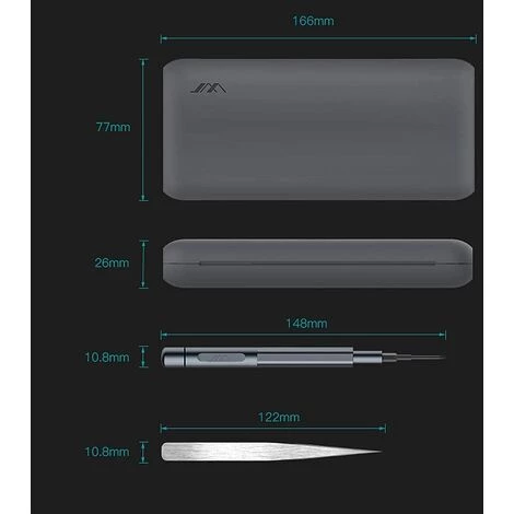 BEARSU Präzisions-Schraubendreher-Set 30-in-1-Werkzeugsatz Für Tragbare Reparaturen Professionelles Magnetisch Entfernbares Werkzeug Für IPhoneX, 8,7 / Handy / Computer / Elektronik Usw.-Grau – Bild 3